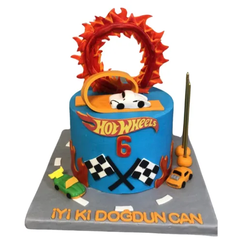 Hot Wheels Doğum Günü Pastası