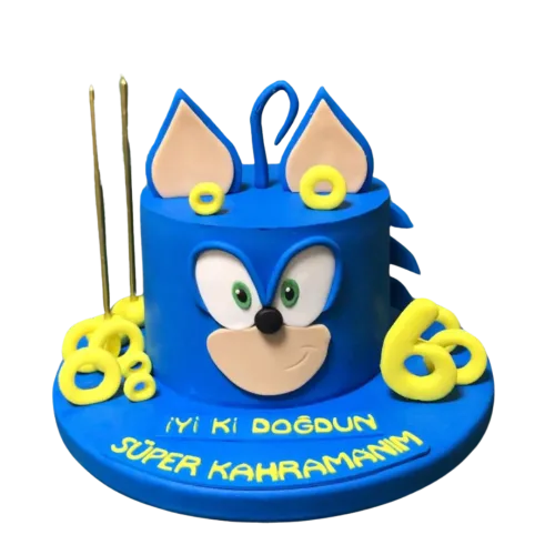 Kirpi Sonic Butik Çocuk Pastası